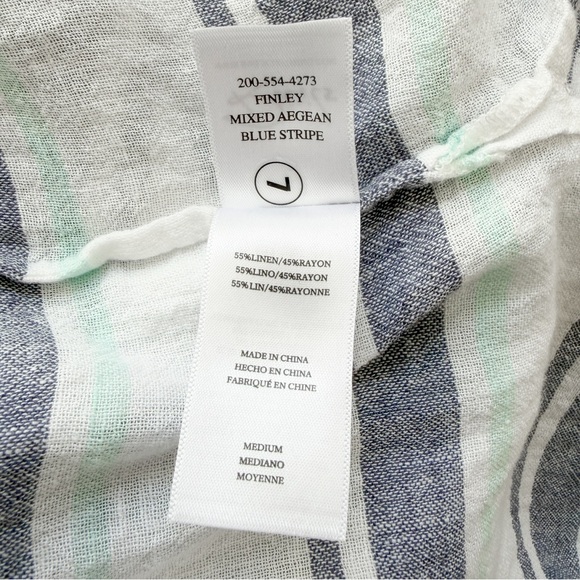RAILS • Finley Shirt in Mixed Aegean Blue Stripe - Picture 12 of 13